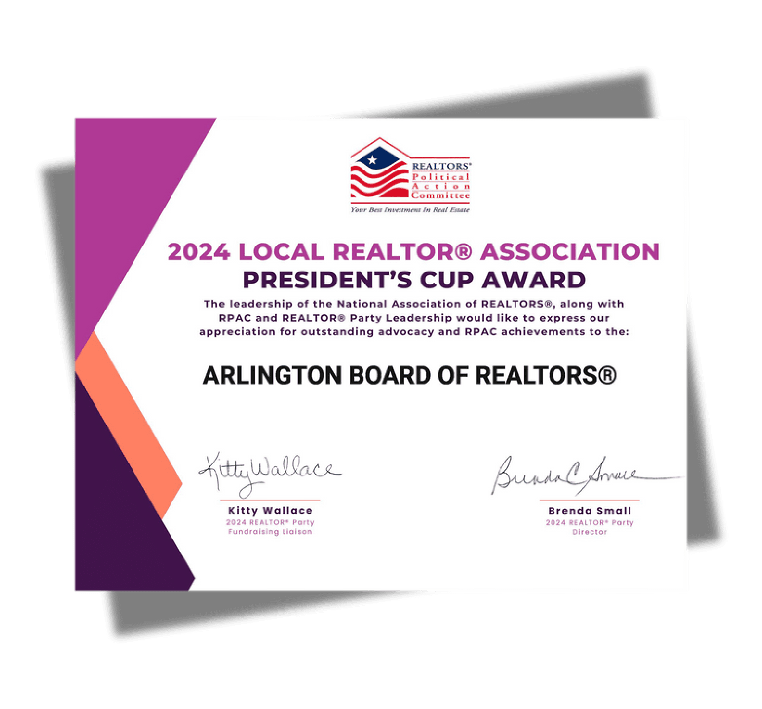 2024 Local REALTOR® Association President's Cup Award 2024 Local REALTOR® Association President's Cup Award